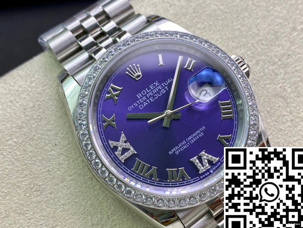 Datejust Diamond-set EW Factory Rolex M126284RBR-0013 Bezel 0716
